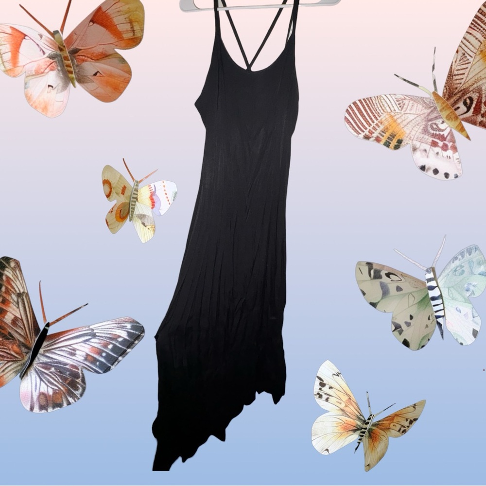 Elegant Black Maxi Dress Size 13 for women